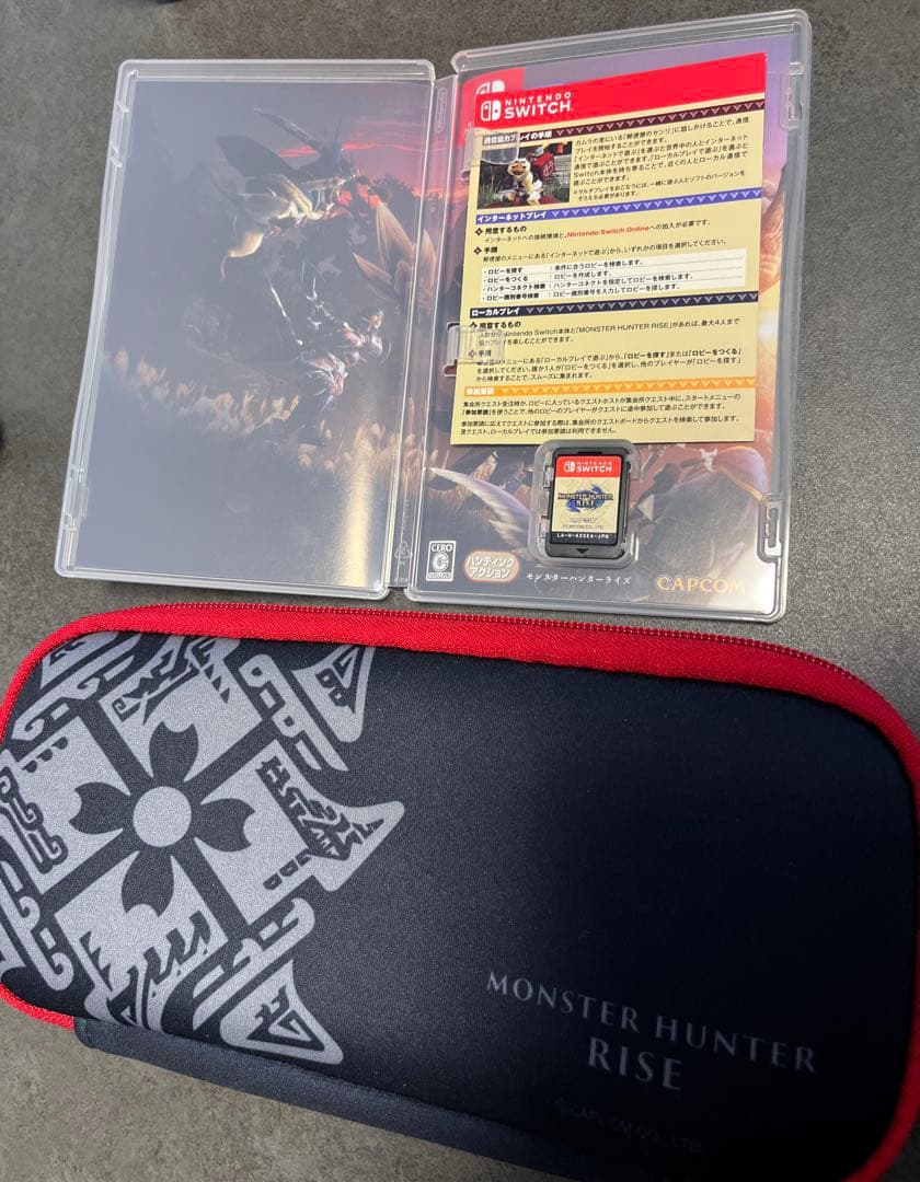 Nintendo Switch 本体 グレー付属品付き＋モンハンライズ