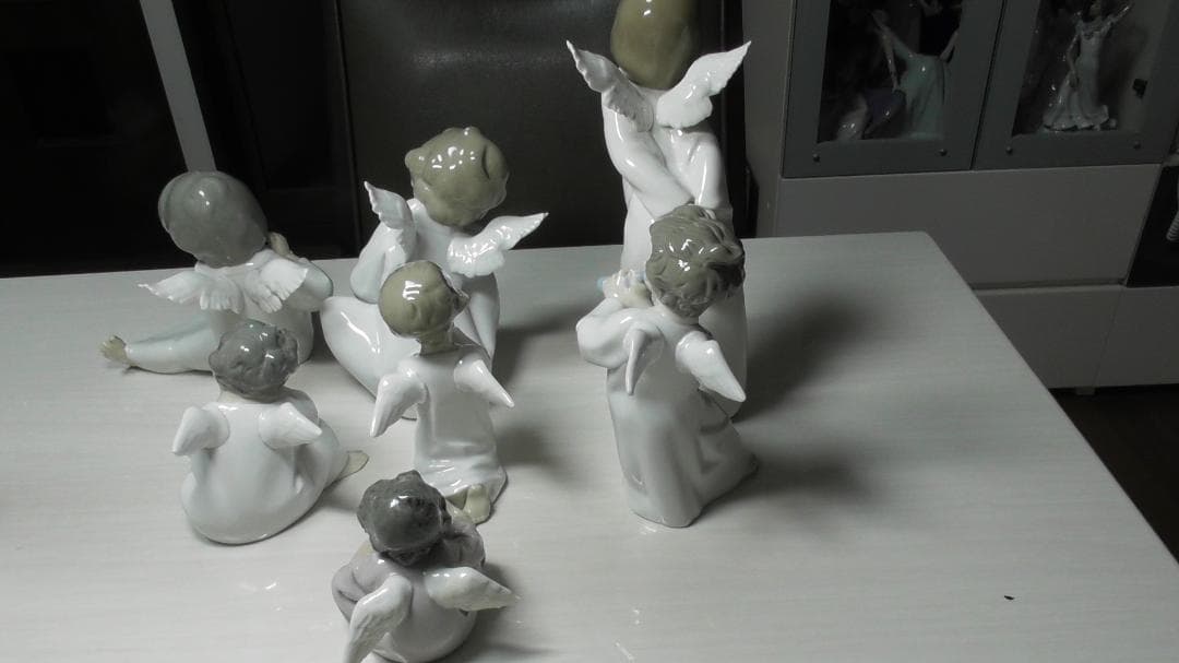 LLADRO　リヤドロ　【天使シリーズ７点】１　リアドロ　インテリアＬ484