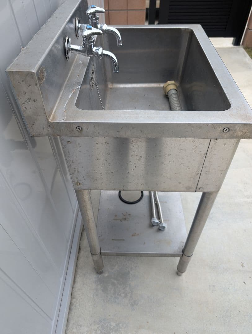 業務用ステンレスシンク 2水栓[MARUZEN]