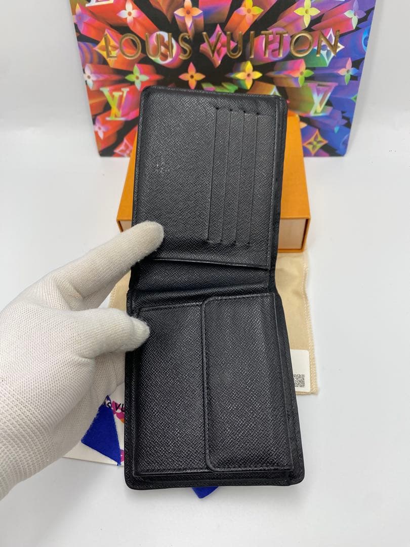 ルイヴィトン ダミエ　ポルトフォイユ・スレンダー エクリプス 折り財布