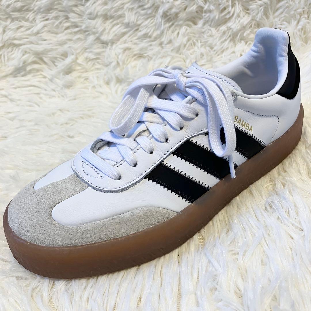 【極美品】アディダス sambae w サンベー サンバ 厚底 ホワイト 25
