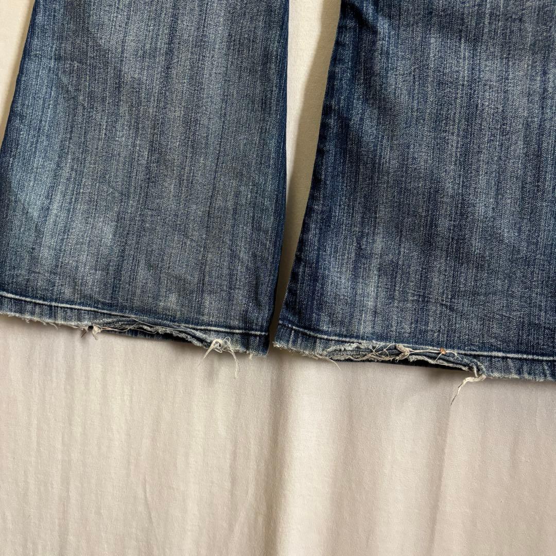 Vintage 00s【Y2K】フレア デニムパンツ グランジ バギー平成ギャル