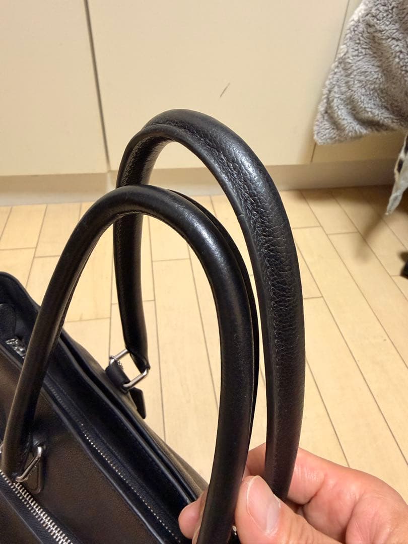 メル友　COACHブラックトートバッグ C2841