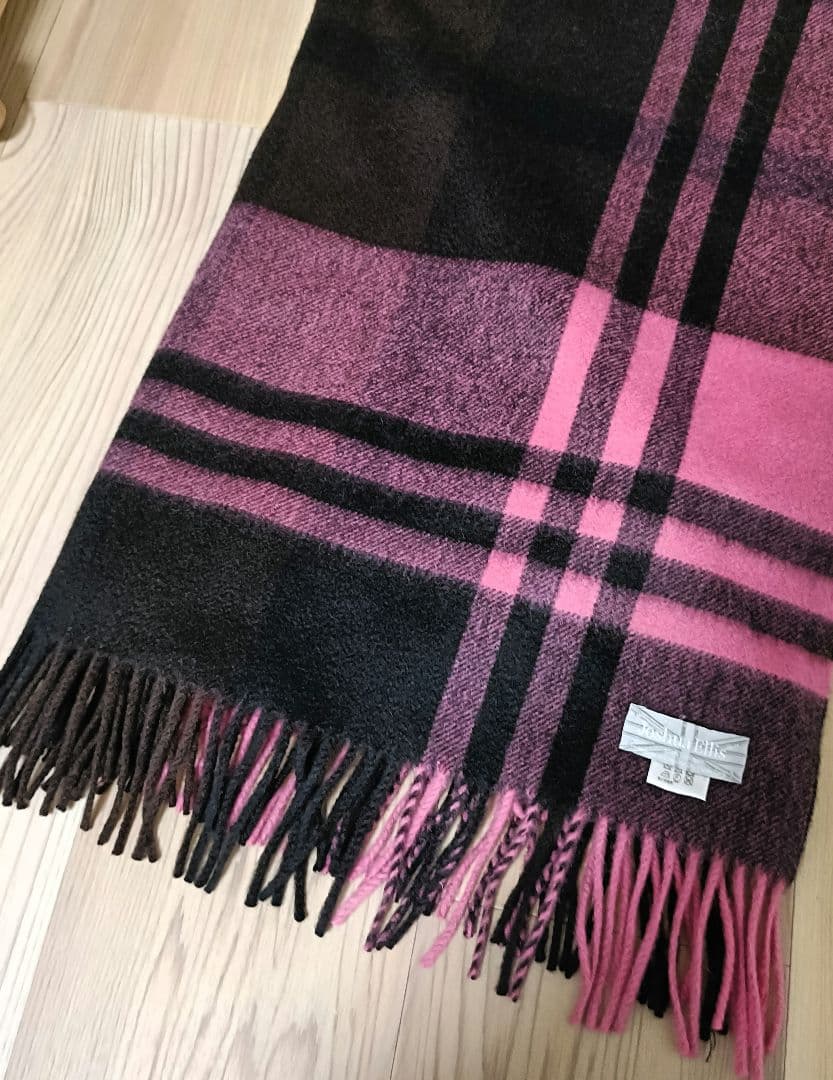 美品■　ジョシュアエリス　 カシミア100％　大判ストール　ユナイテッドアローズ