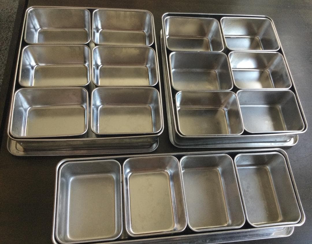 調味料薬味入れ 4ヶ入長 １台/6ヶ入長 ２台 角缶　丸缶　ステンレス　業務用