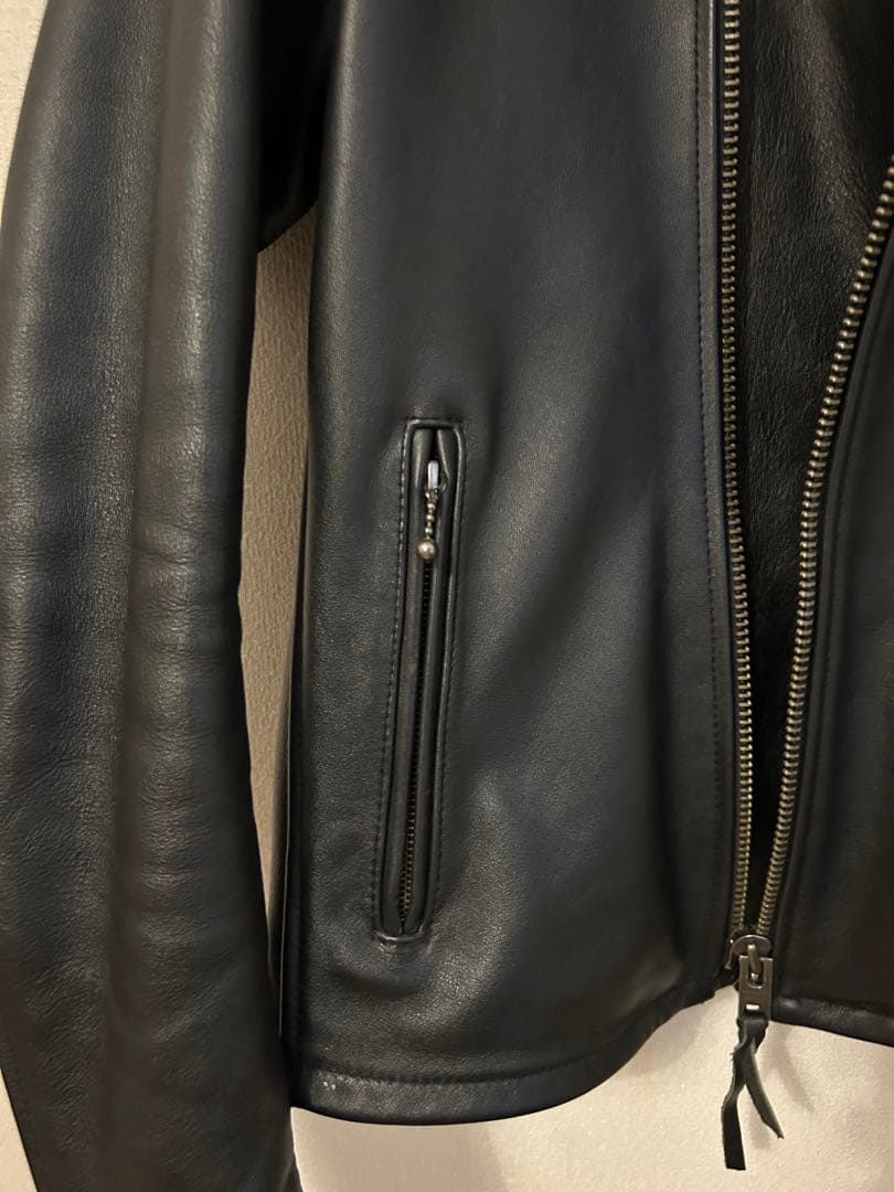 美品⭐︎KADOYA ブラック レザージャケット シングルライダース