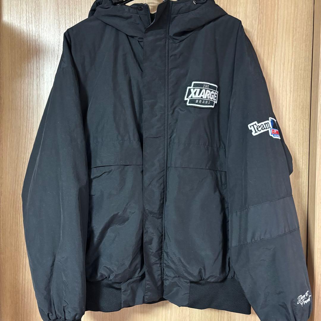 X-LARGE エクストララージ　フード付きジャケット ブラック　黒　Mサイズ