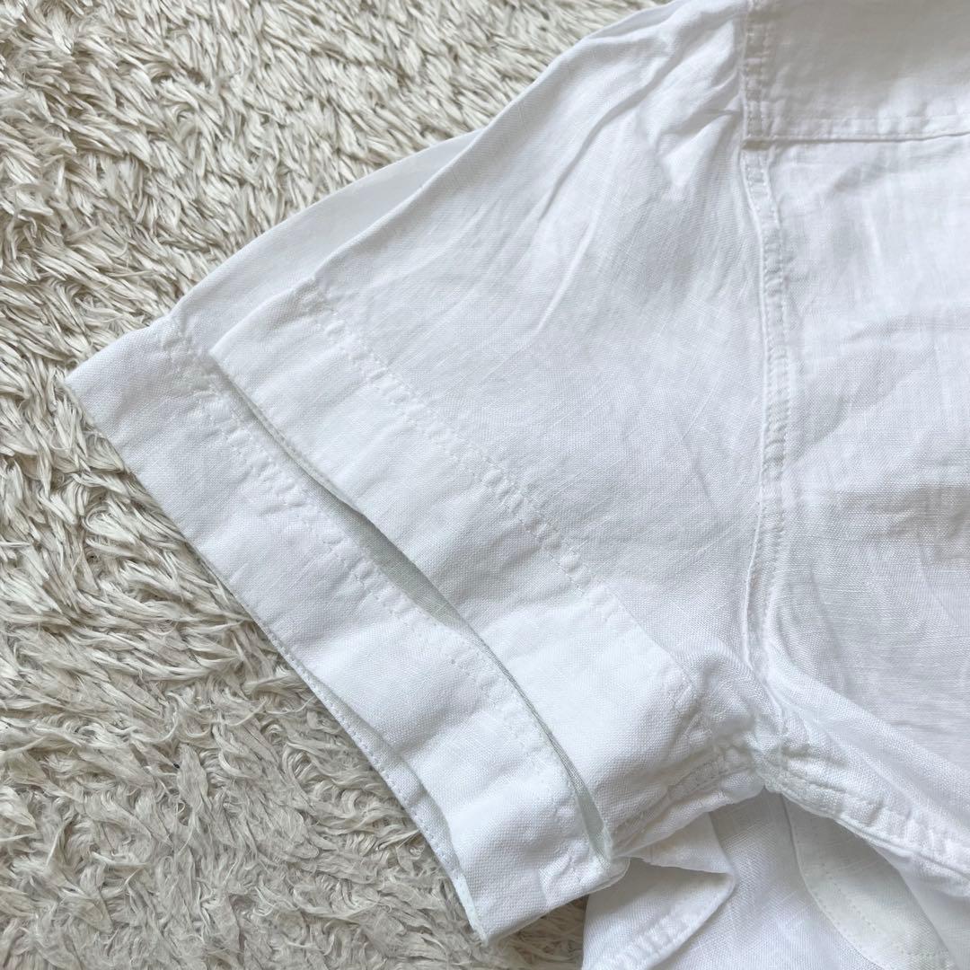 ラルフローレン 極美品 現行 リネンシャツブラウス 6 白