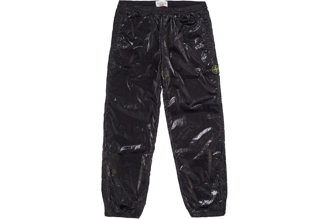 【Stone ×Supreme】 ナイロンシルクパンツ 黒