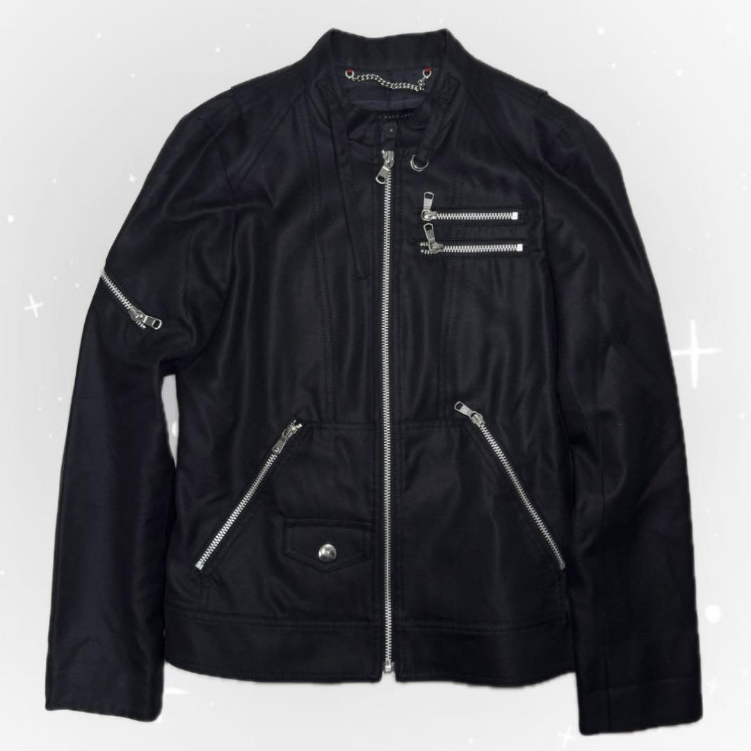 00s Marc by Marc Jacobs ブラックライダースジャケット