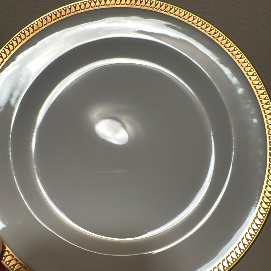 大倉陶園　片葉金蝕　デザートプレート　16.5cm