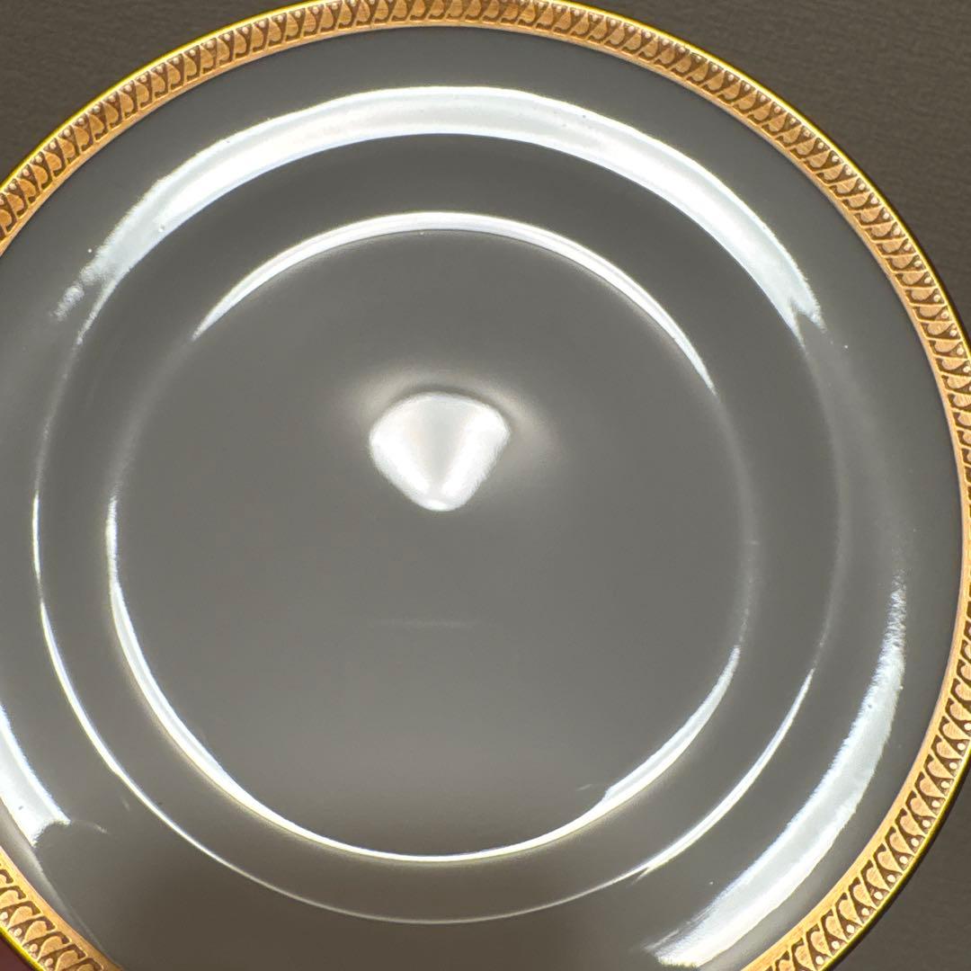 大倉陶園　片葉金蝕　デザートプレート　16.5cm