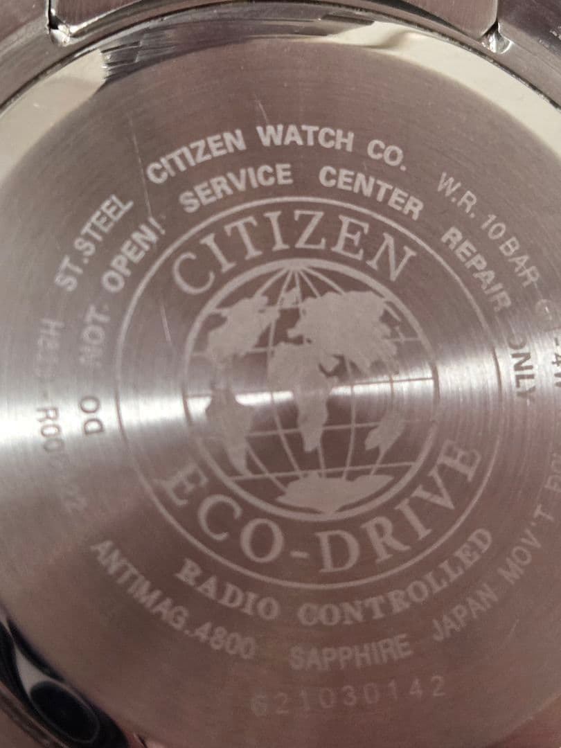 CITIZEN エコドライブ　電波ソーラー ワールドタイム　クロノグラフ腕時計
