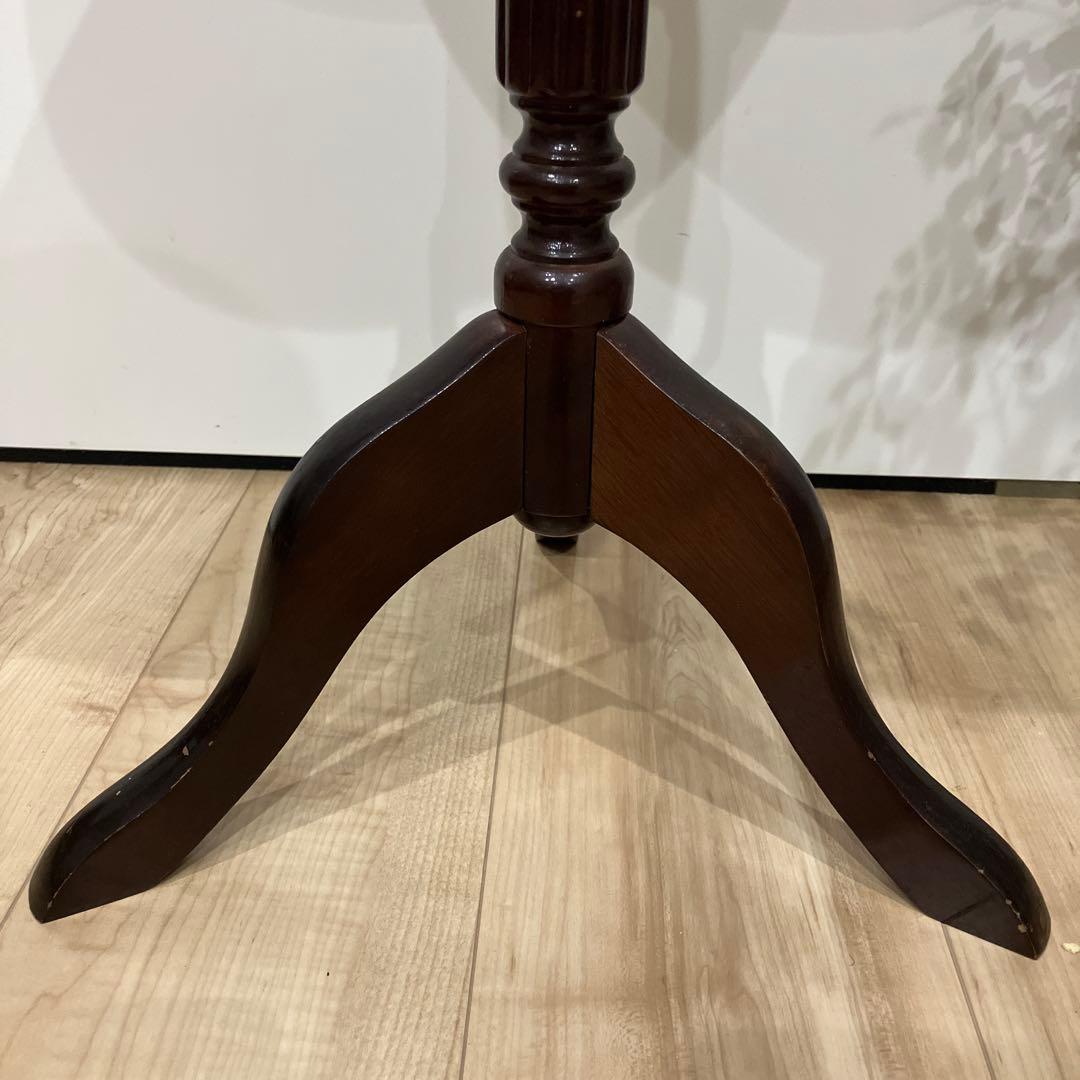 大理石　丸型　サイドテーブル　ヴィンテージ