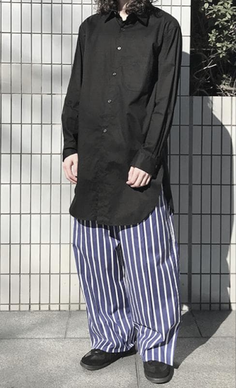 Y's ワイズ　前後アシンメトリー　バックドレープシャツ　ヨウジヤマモト