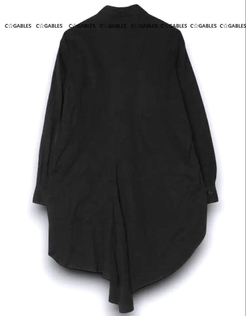 Y's ワイズ　前後アシンメトリー　バックドレープシャツ　ヨウジヤマモト