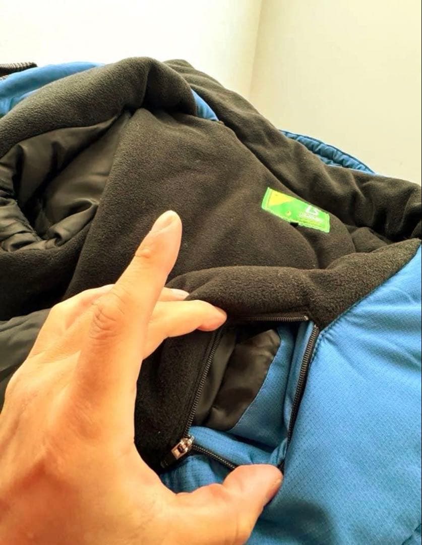 Luz フード付き ベンチコート 青黒　xl