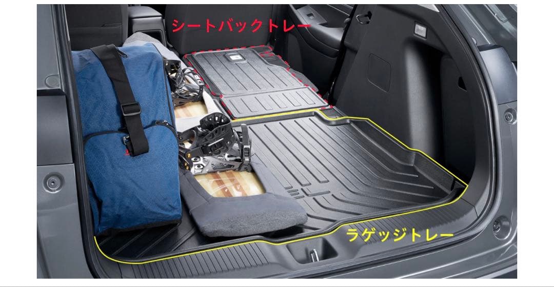 ホンダ VEZEL 純正ラゲッジトレーとシートバックトレー
