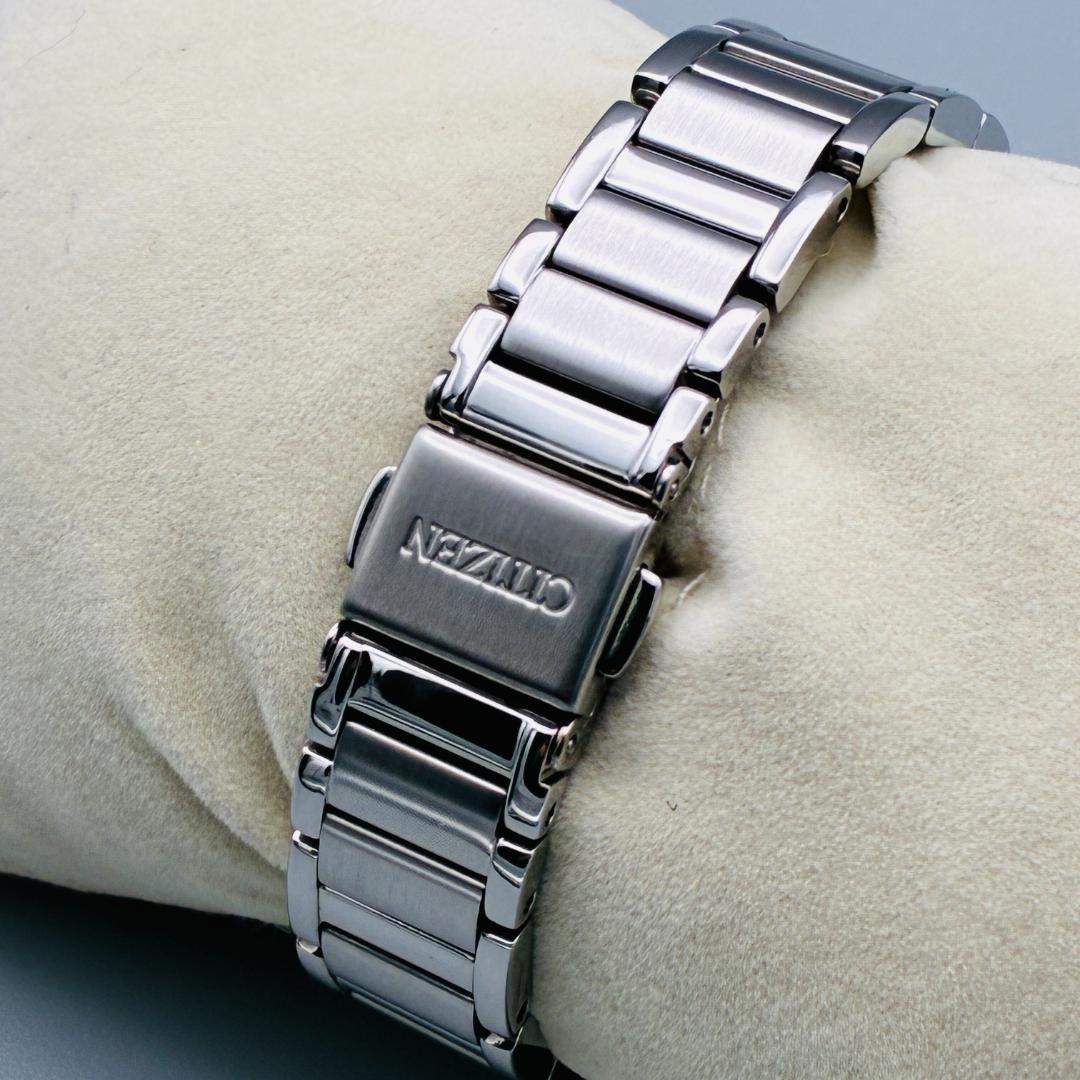 稼働品 CITIZEN エコドライブ レディース ソーラー 腕時計 シェル 上品
