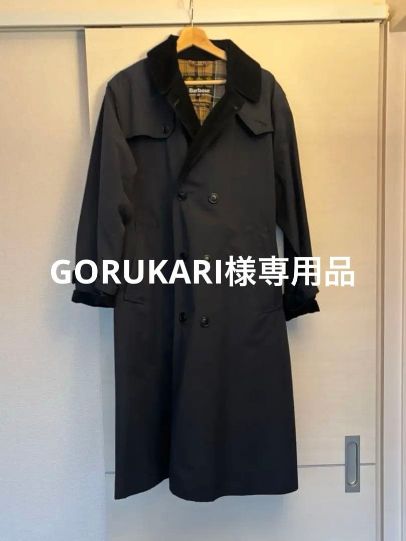 Barbour Whitley トレンチコート2Layer 40 ネイビー