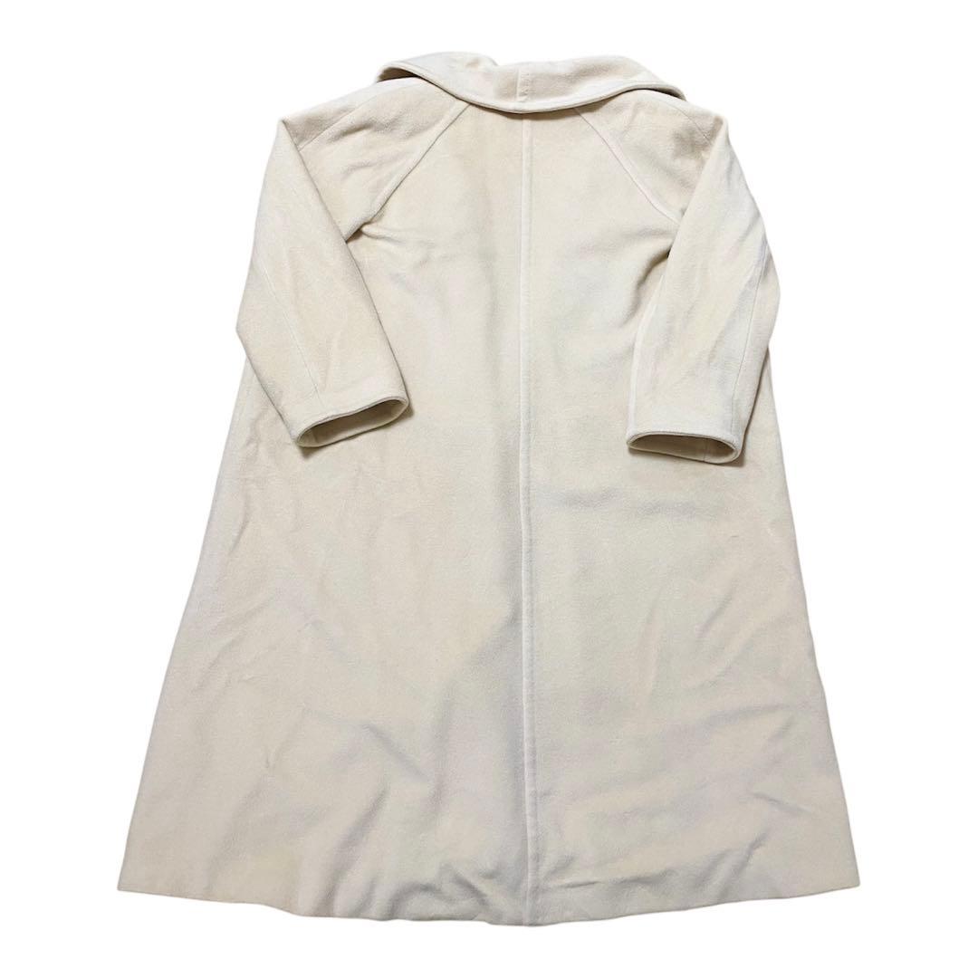 最高級 白タグ Max Mara カシミヤ混 ロングコート 羽織り　ウール　40