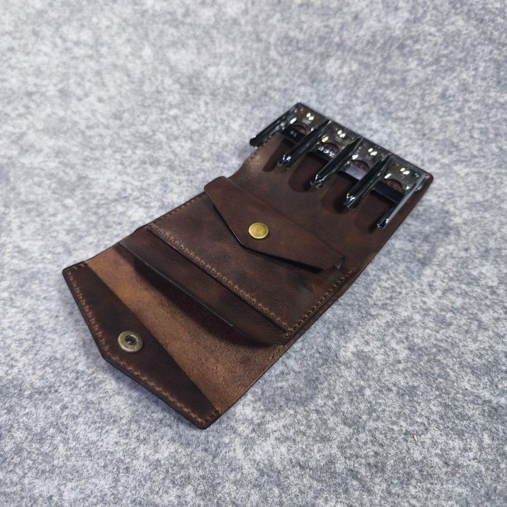 キャッチャー　財布　ハンドメイド　レザー　クラフト