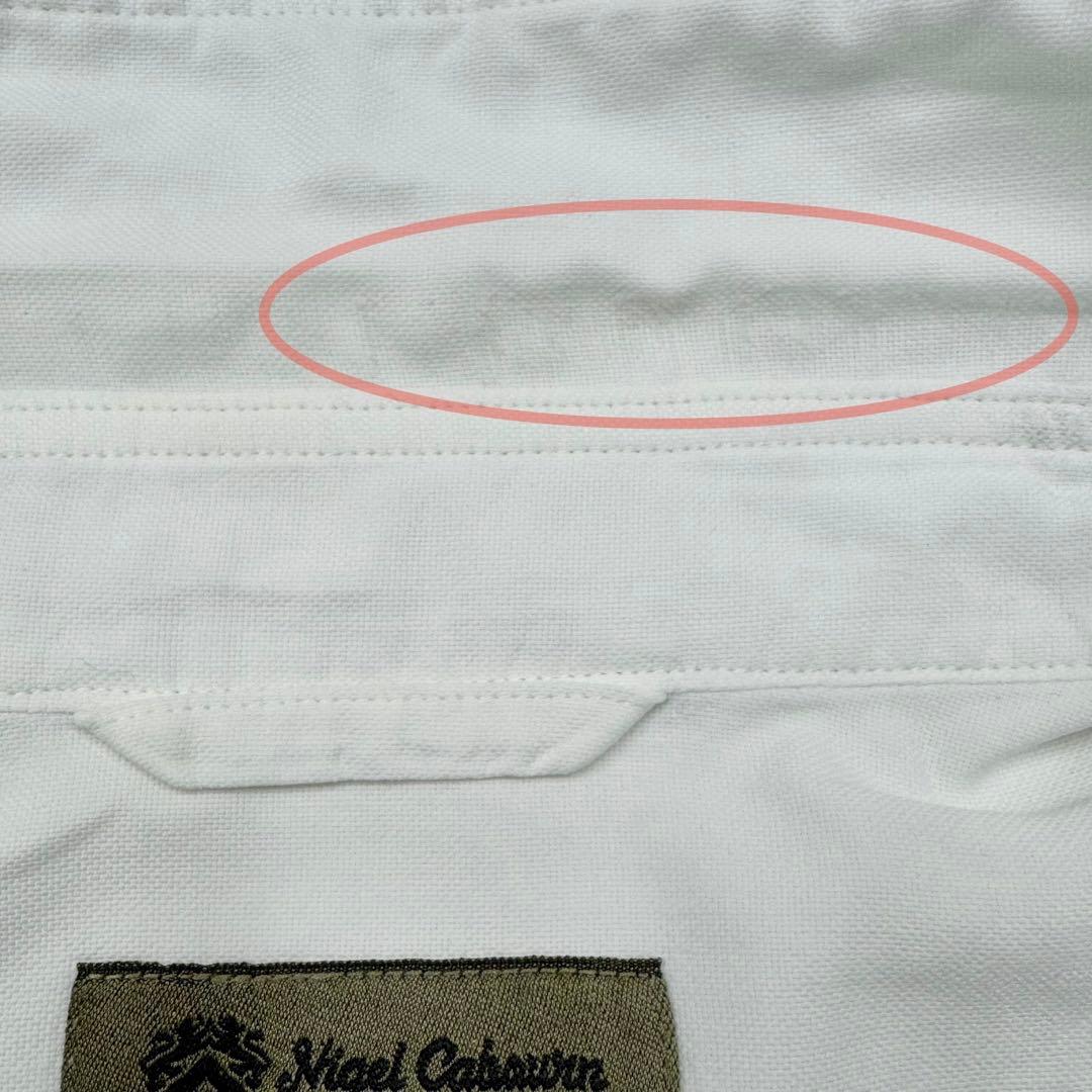 Nigel Cabourn ブリティッシュオフィサーズシャツ 52 ホワイト 白