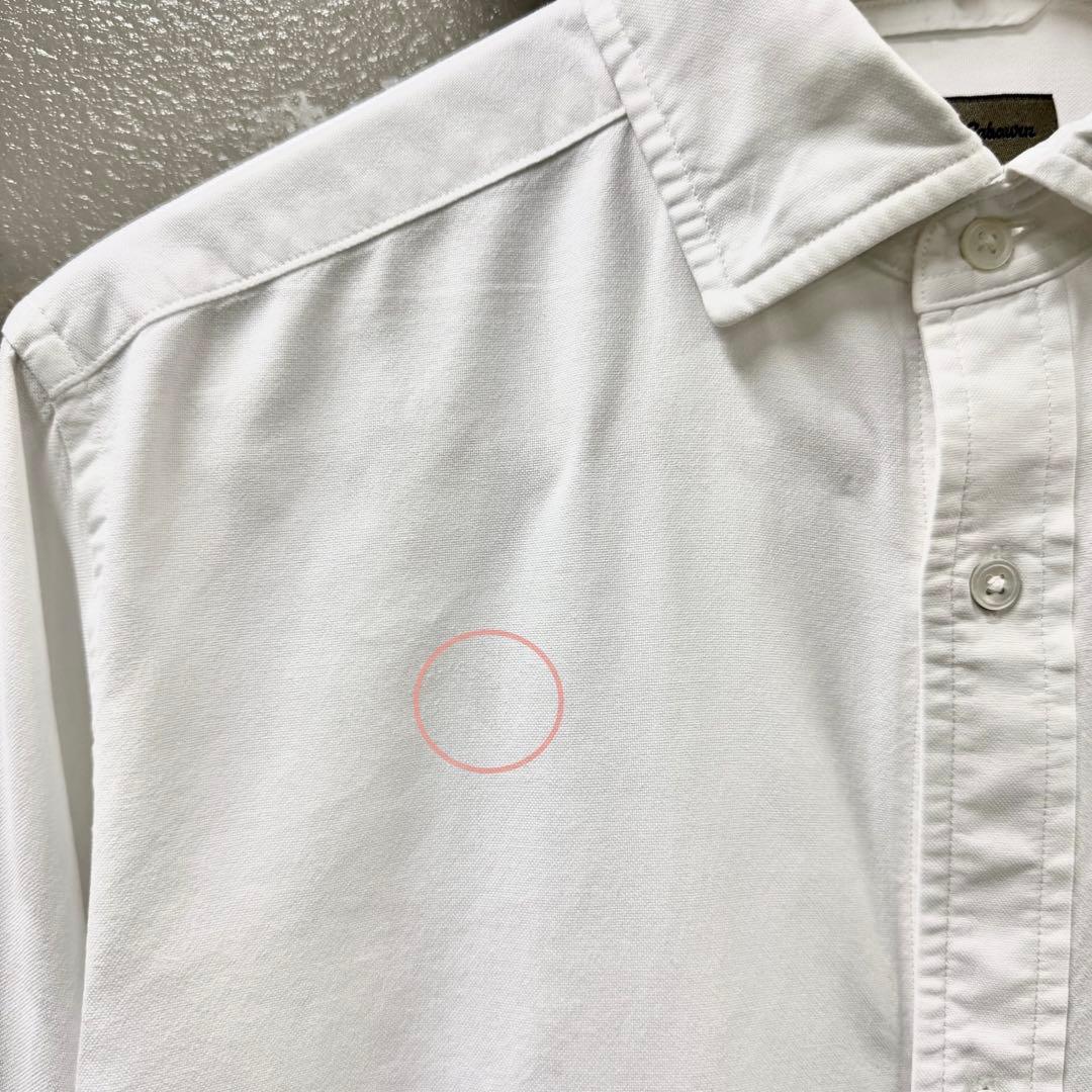 Nigel Cabourn ブリティッシュオフィサーズシャツ 52 ホワイト 白