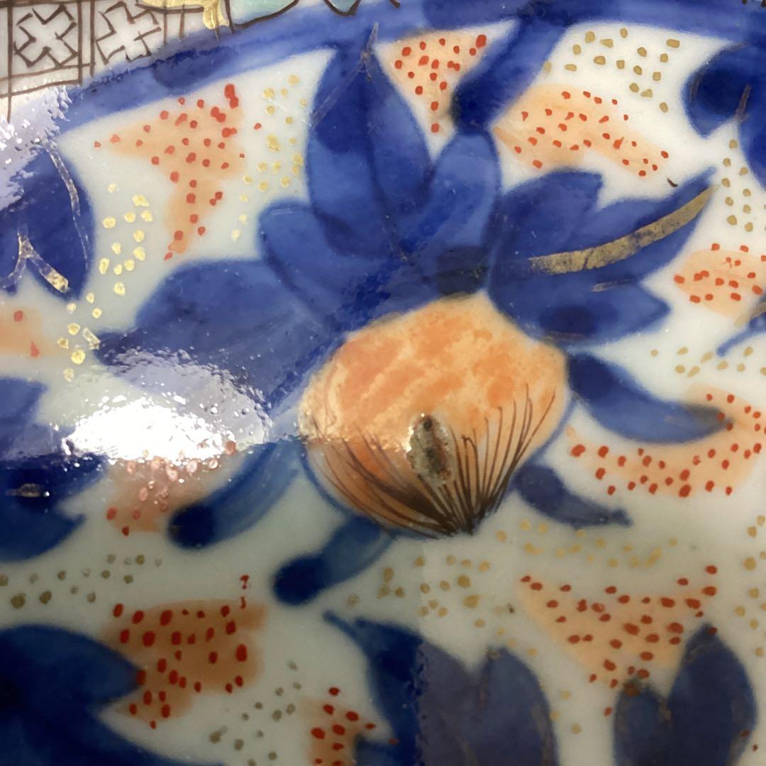 k18 菱形菱柄鉢　　木箱　年代物