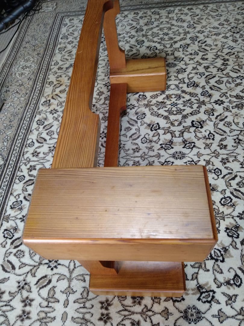 屋久杉 天然木製 座卓 約137.5cm x 75.5cm 板厚6.05cm