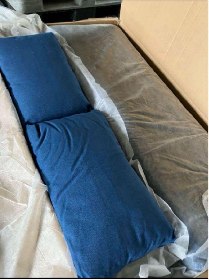 モダンデザイン３WAYソファベッド　W120　幅120cm セミダブル ネイビー