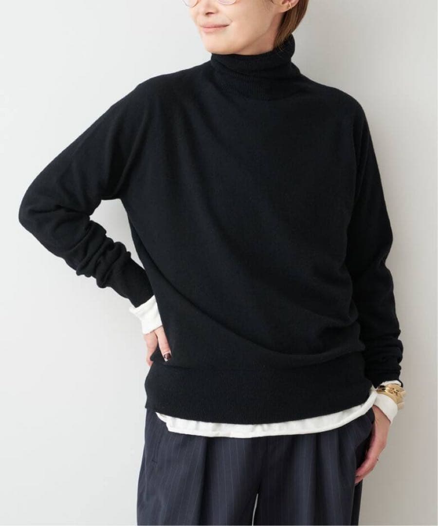 【極美品✨】ドゥーズィエムクラス　capriタートルネックプルオーバー　ブラック