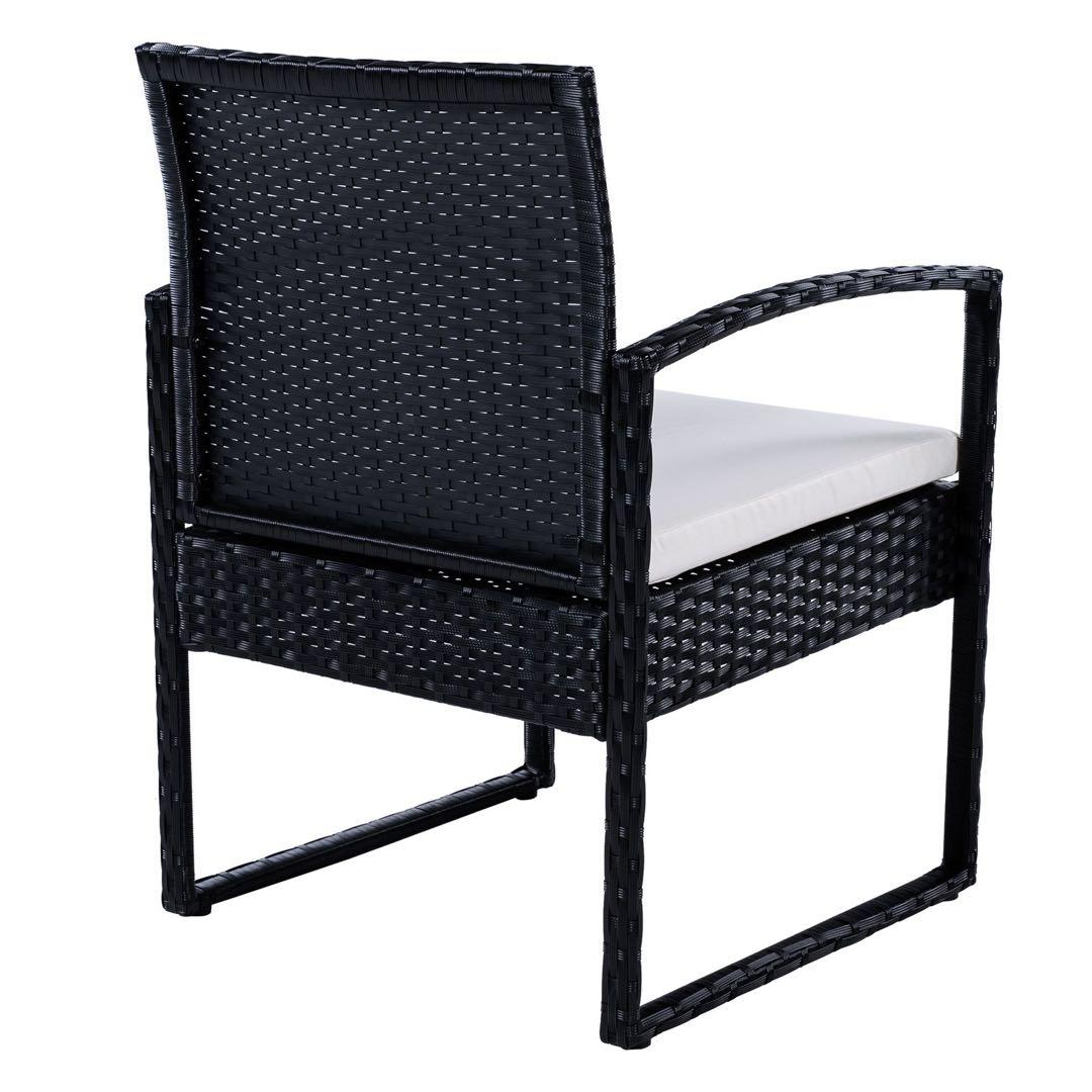 ガーデンチェアセット ブラック