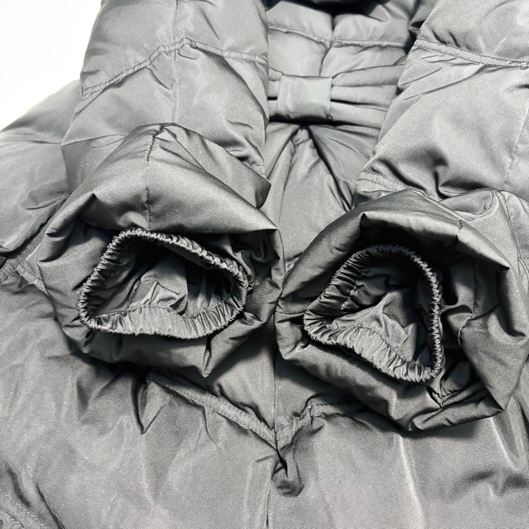 【3L】美品 ルイルエブティック フォックスファーバッスルスタイルダウンコート黒