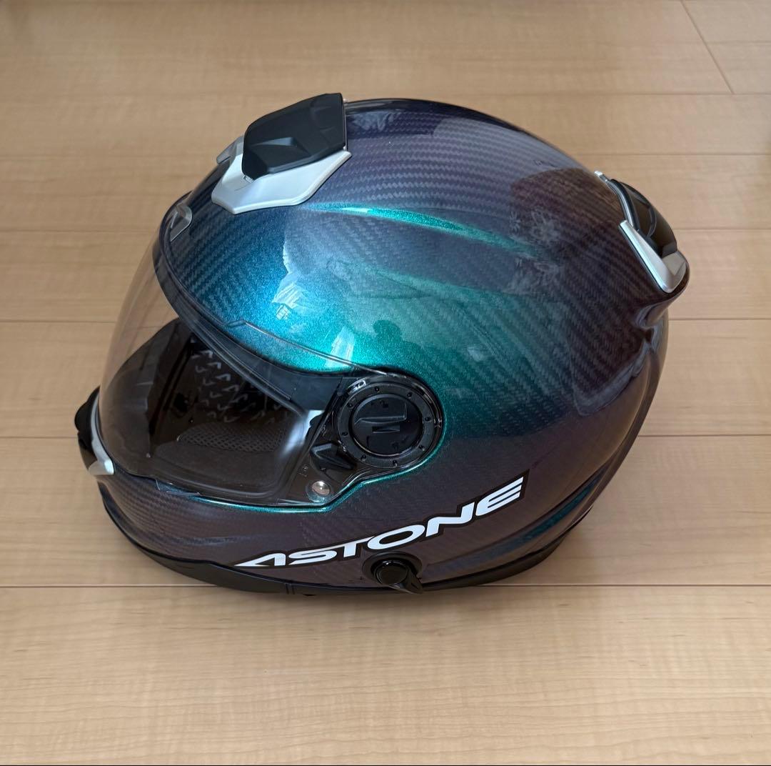 ASTONEカーボンフルフェイスヘルメット GT-1000F IRIDIUM本体
