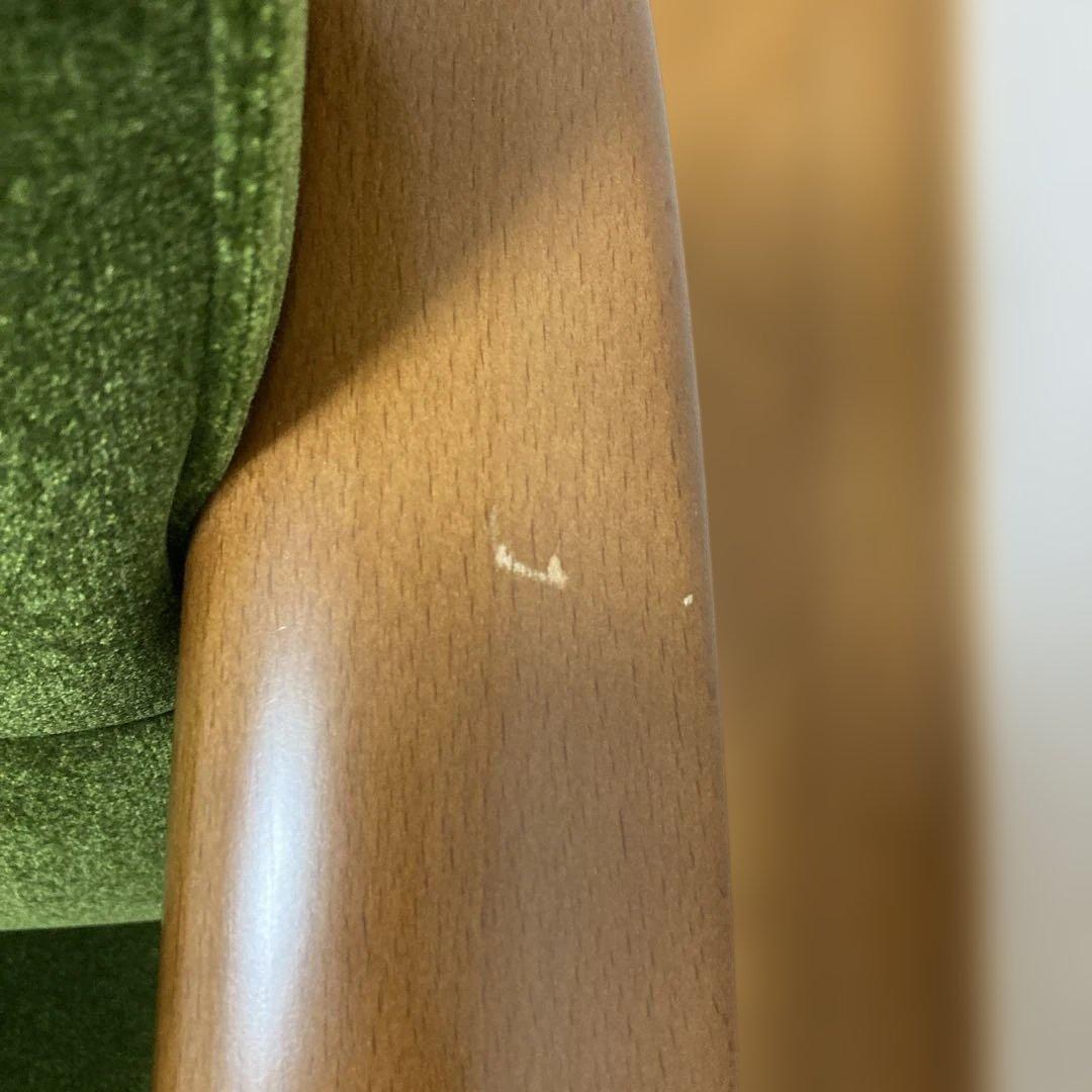 カリモク60 Kチェア2シーター　モケットグリーン