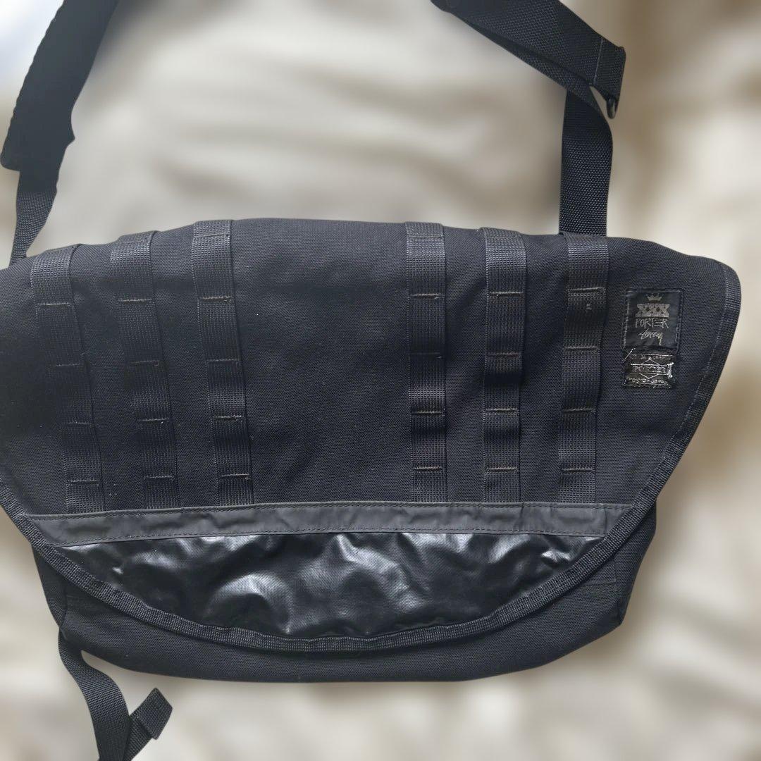 stussy 30周年 porterコラボ　メッセンジャーバッグ　限定品　黒