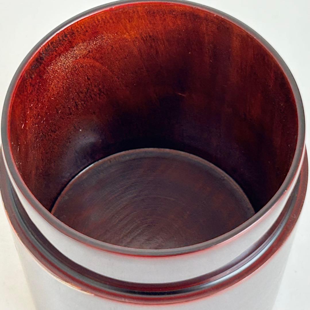 【美品.希少】漆器　茶筒　茶器　茶道具　木製　漆塗り　蒔絵　螺鈿 伝統工芸
