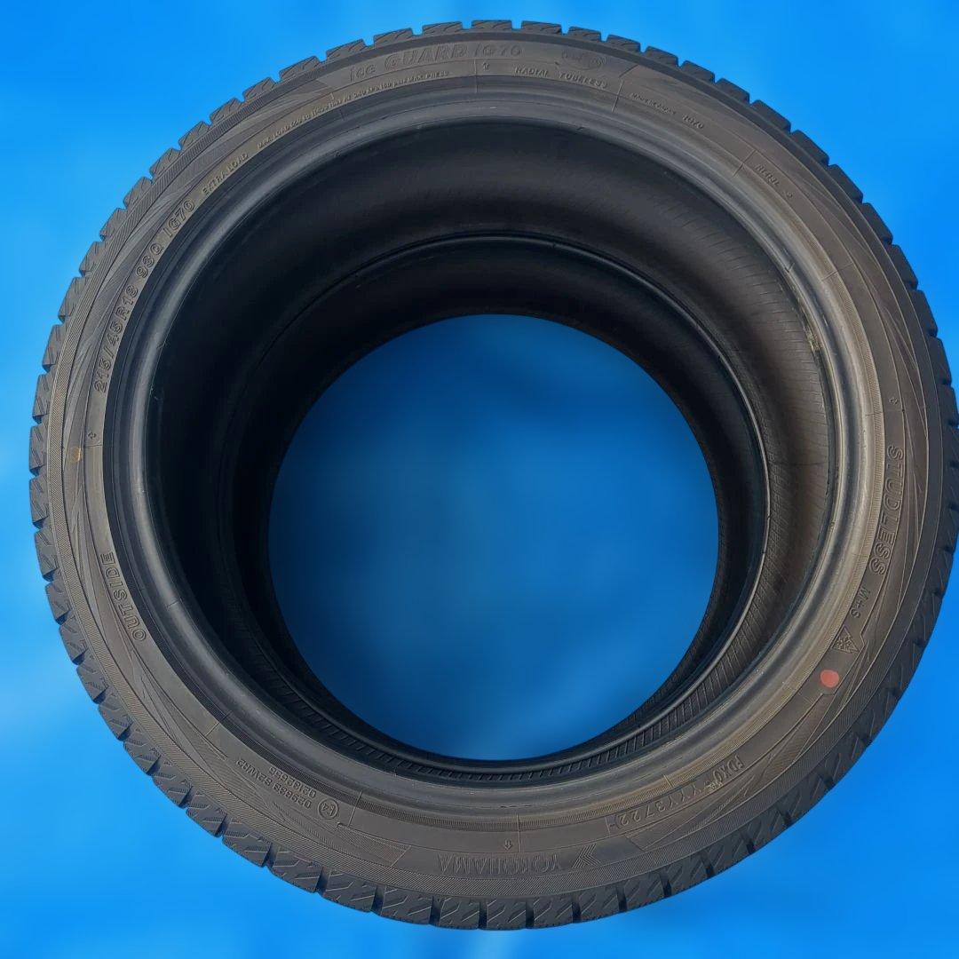 ① 215/45R18 ヨコハマiG70 バリ溝 2本 送料込み