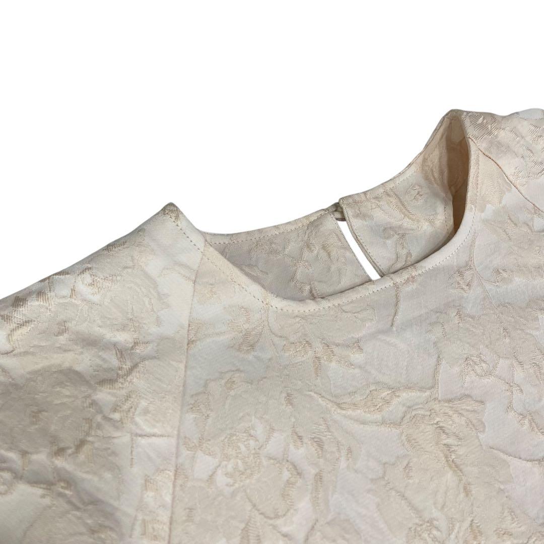 OHGA FLOWER BLOUSE ピンク ブラウス ジャガード