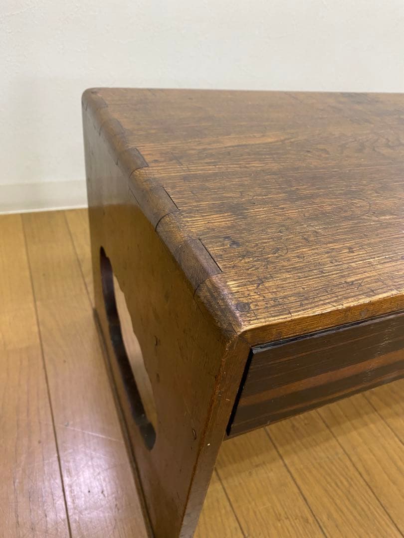 アンティーク レトロ 前黒柿 文机 テーブル 飾り台 インテリア 古民具 小ぶり