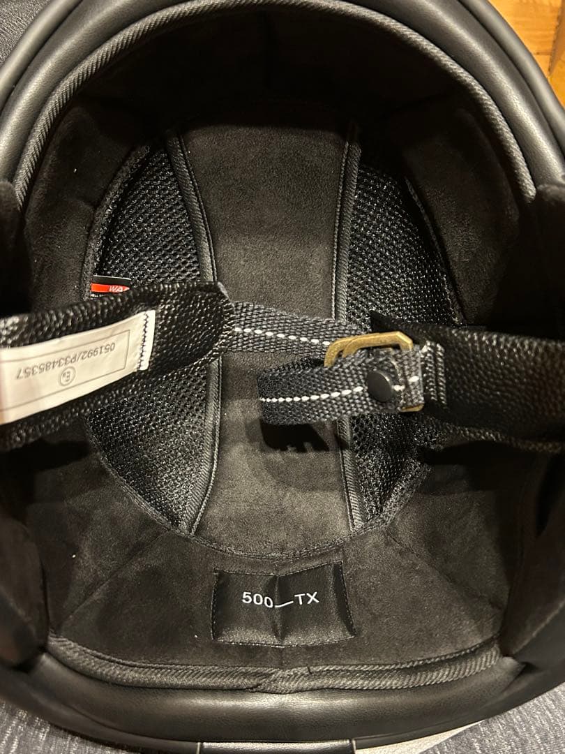 500TXタイプ ビートル　ジェットヘルメットBUCO tt&co 3XL 黒艶