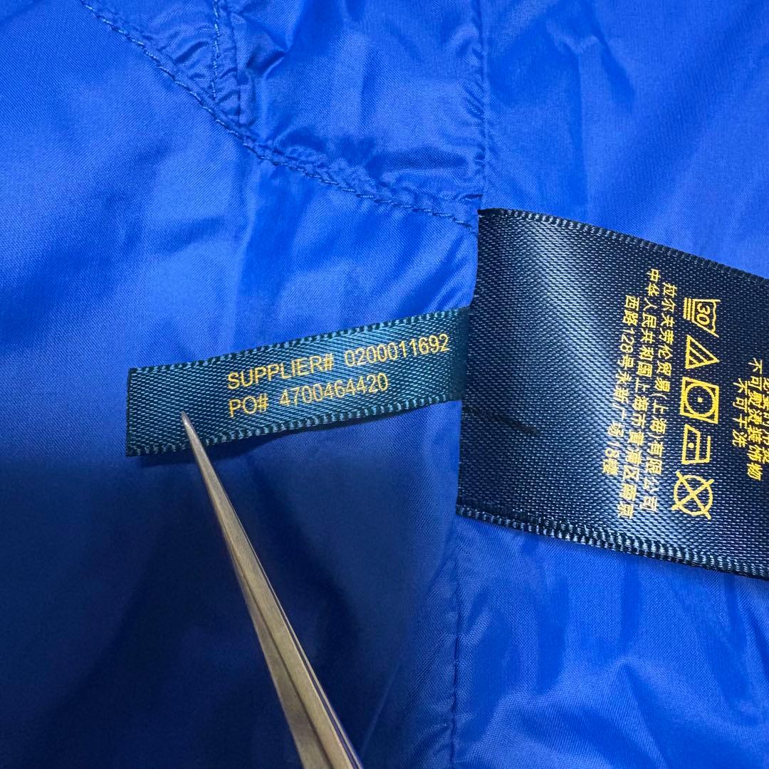 【美品】POLO RALPH LAUREN　ダウンベスト　ビッグポニー　刺繍