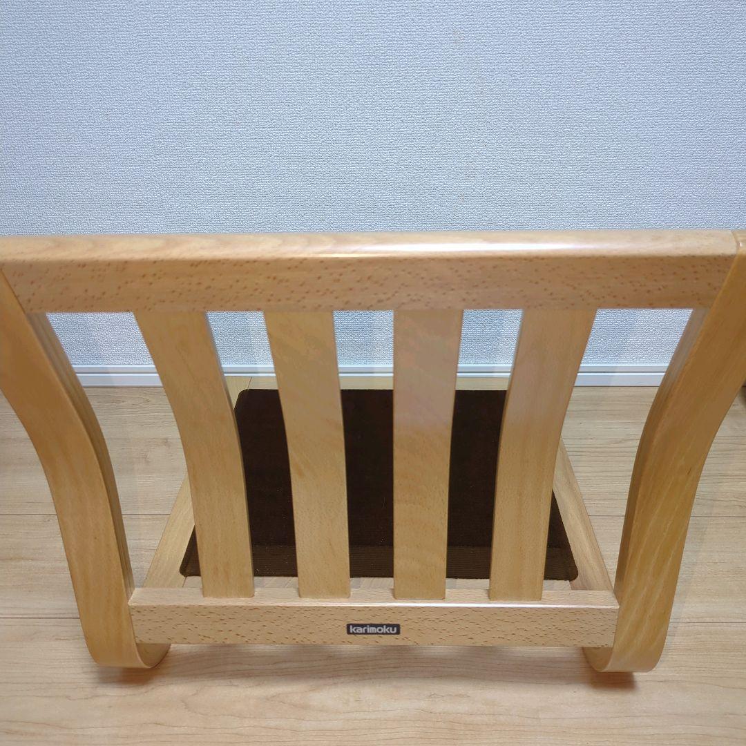 【美品/4脚セット】カリモク 曲げ木座椅子 1996製　レトロ ヴィンテージ家具