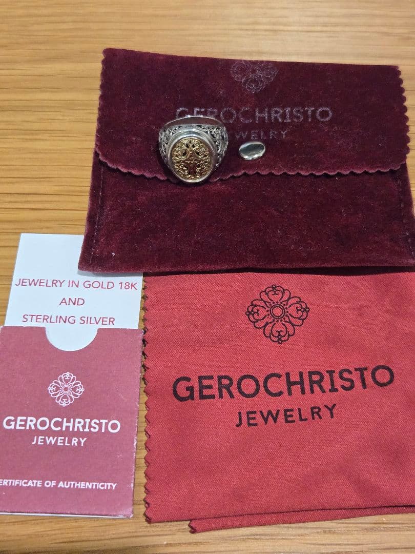 最終価格！GEROCHRISTO シルバーリング　925 k18