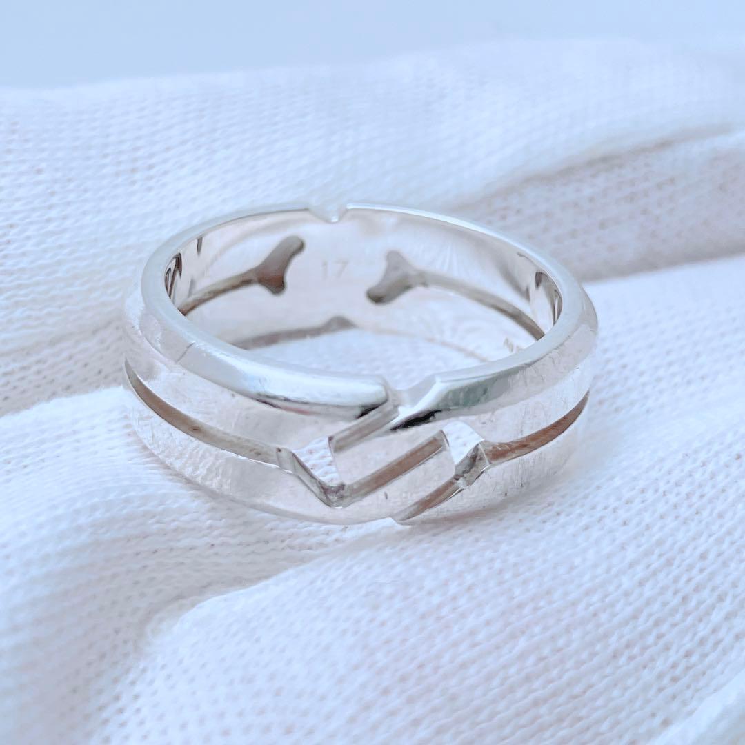 グッチ GUCCI 925 ノット リング 指輪 シルバー メンズ OT582