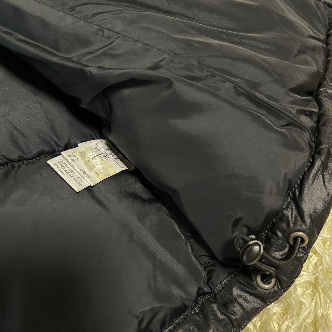 ノースフェイス　ダウンベスト　700フィル　レディースXL　95ブラック黒　古着