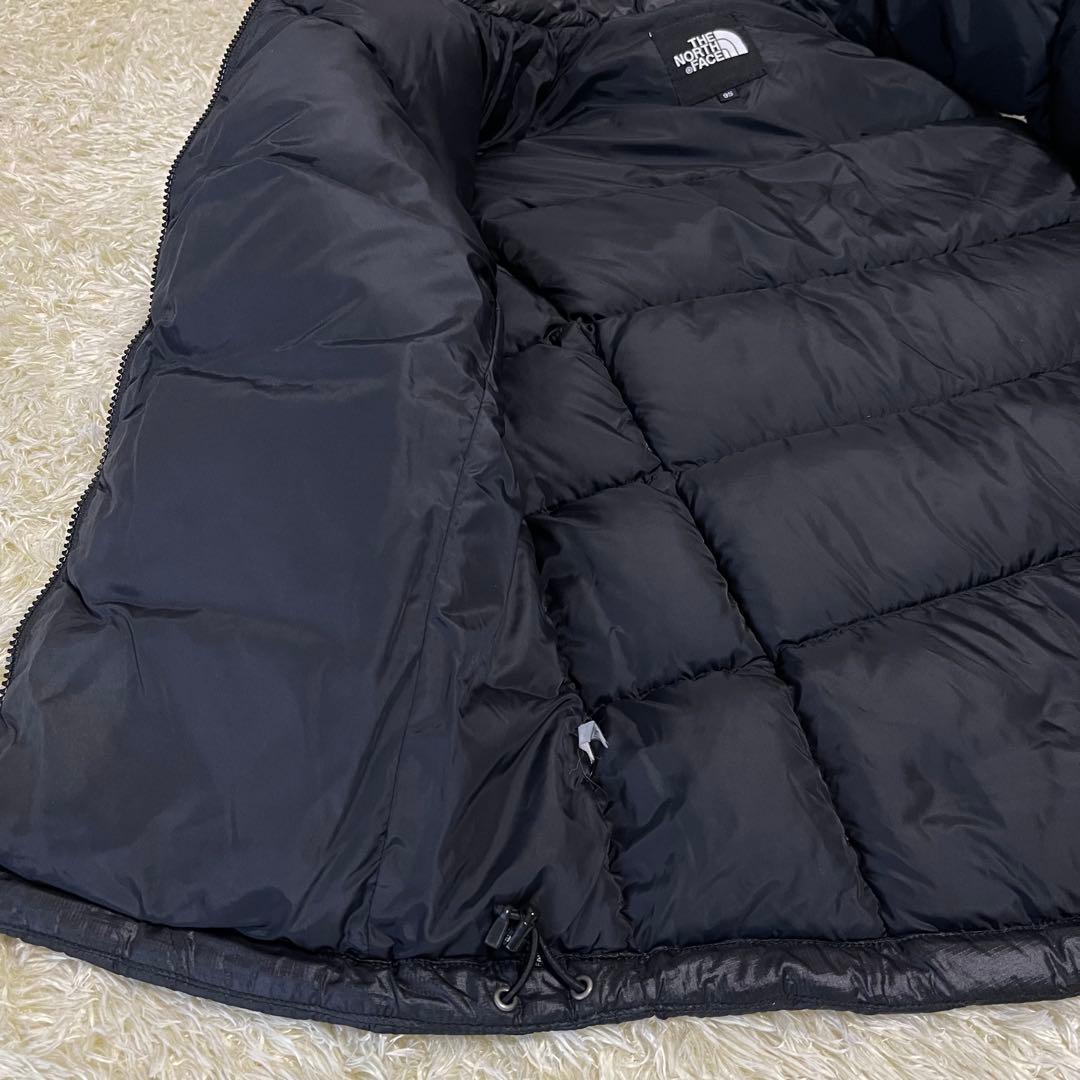 ノースフェイス　ダウンベスト　700フィル　レディースXL　95ブラック黒　古着