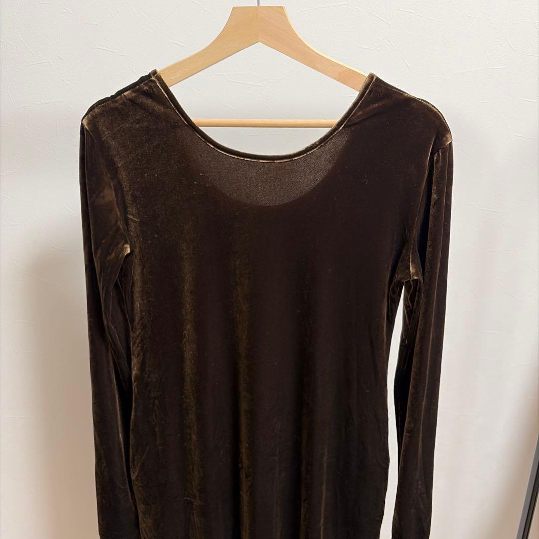 ☆美品☆yae 2way ロングワンピース　ブラウン