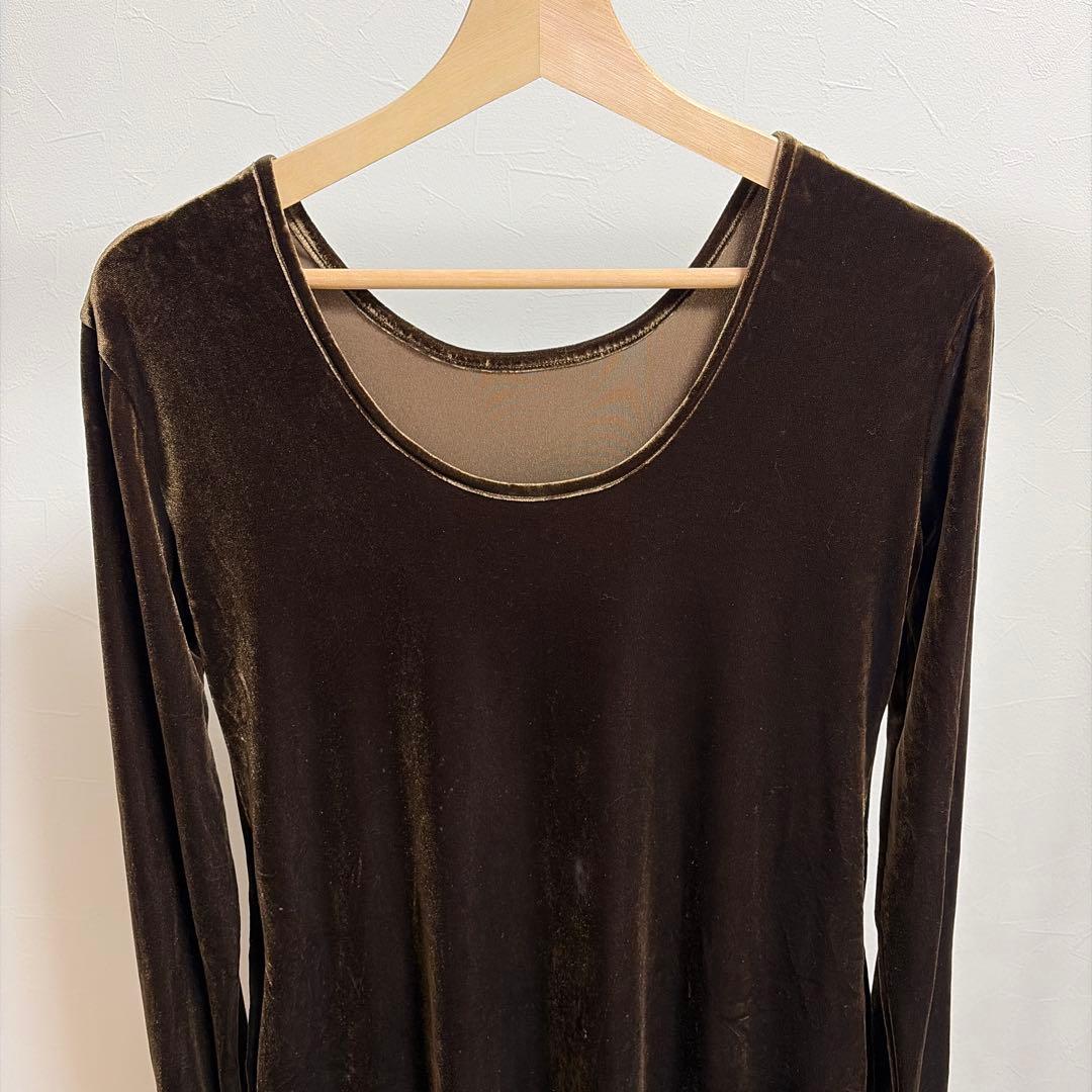 ☆美品☆yae 2way ロングワンピース　ブラウン